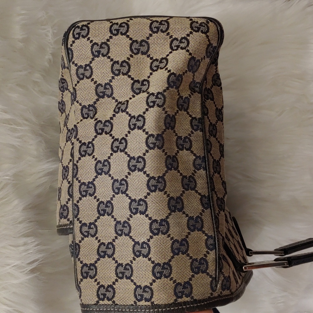 Authentic Gucci GG Monogram Supreme Sherry Web Pop Tote Bag - Picture 6 of 11